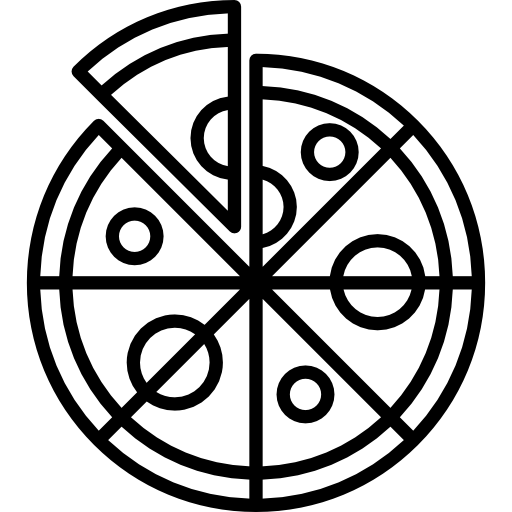 Pizza with Separate Slice